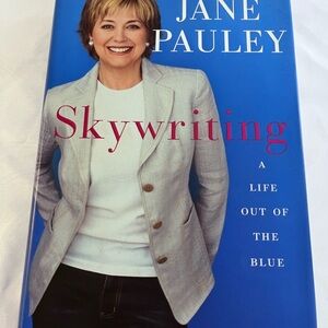Jane Pauley Skywriting Hardcover Book with Blue Cover